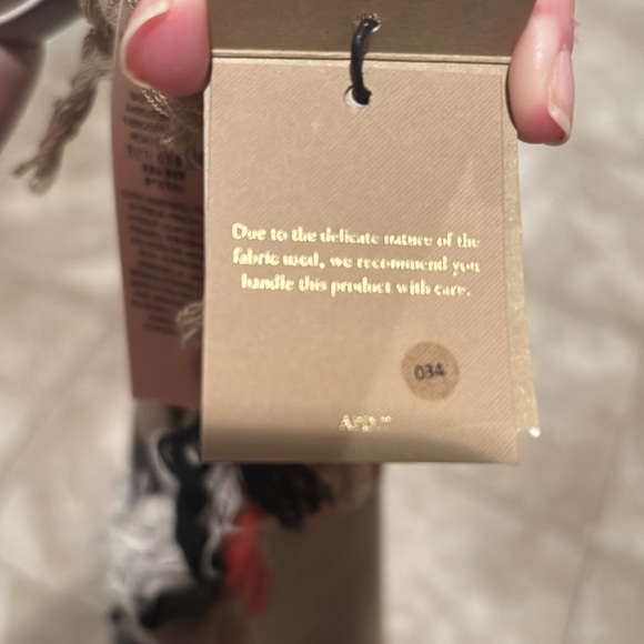 Burberry colour check scarf - Picture 7 of 9